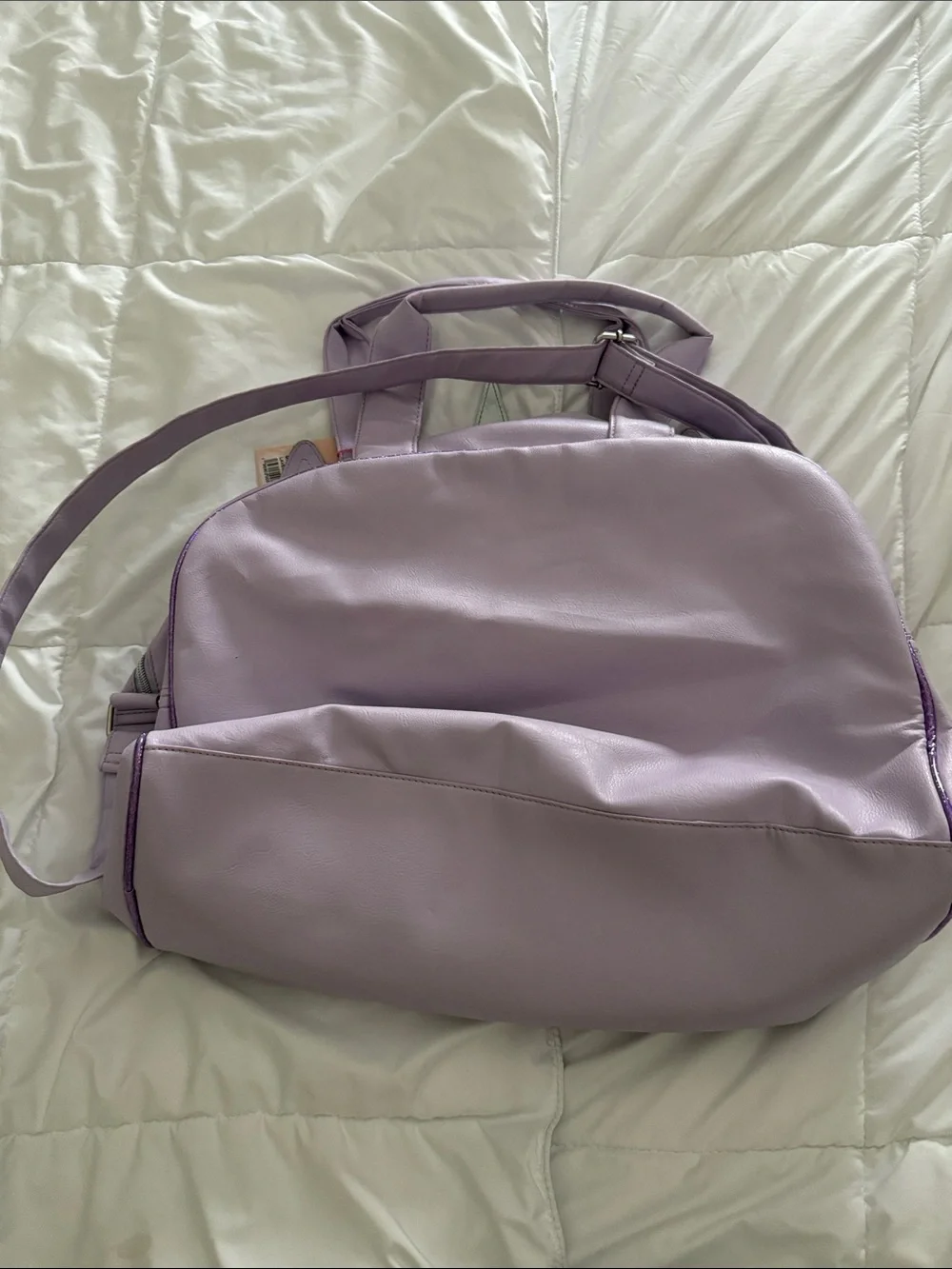 Kids Unicorn Duffle Bag in Pastel Purple and Pink